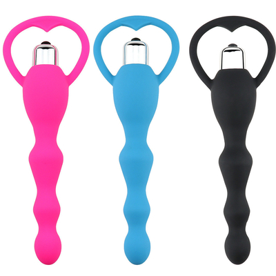 Le sexe Toy Beads 10 de silicone expédie le vibrateur anal de prise pour les deux hommes et femmes