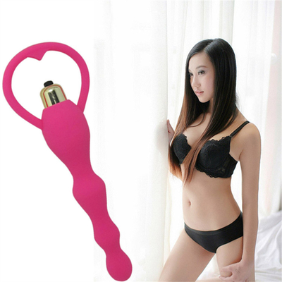 Le sexe Toy Beads 10 de silicone expédie le vibrateur anal de prise pour les deux hommes et femmes