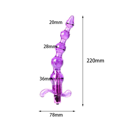 Jouets adultes anaux de perles de vibrateur de prostate de prise anale molle anale de massage pour des femmes