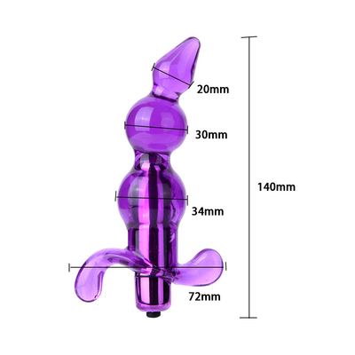 Jouets adultes anaux de perles de vibrateur de prostate de prise anale molle anale de massage pour des femmes