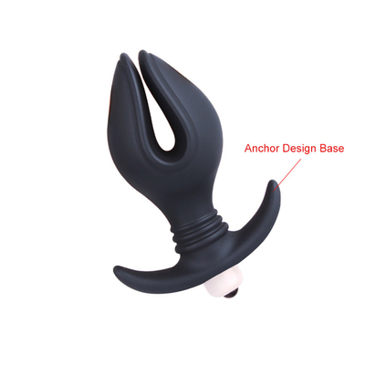 Prise anale spéciale anale de silicone avec les balles vibrantes