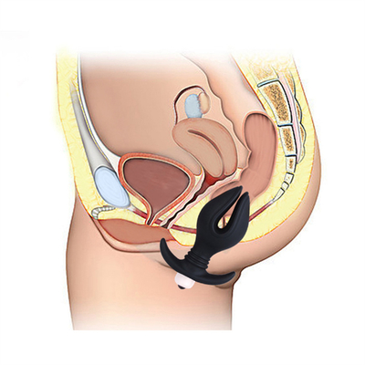 Prise anale spéciale anale de silicone avec les balles vibrantes