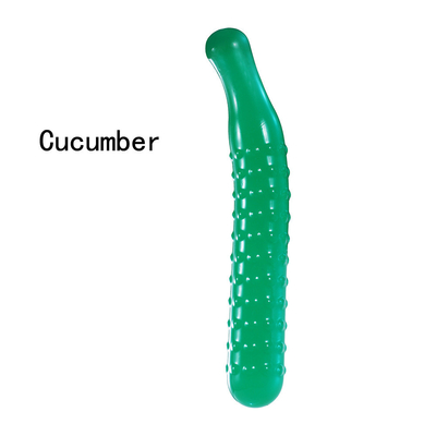 Jouets anaux de sexe de Massager de clitoris de vagin de prise de vente de godemichés en cristal chauds de légume fruit pour la masturbation femelle