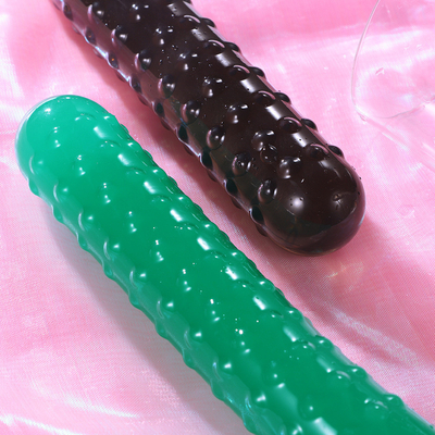 Jouets anaux de sexe de Massager de clitoris de vagin de prise de vente de godemichés en cristal chauds de légume fruit pour la masturbation femelle