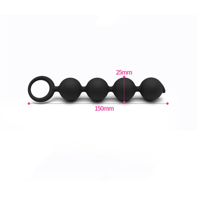 Grandes boules anales pour les perles anales de grand de bout d'hommes de femme silicone de prise avec l'anneau de traction