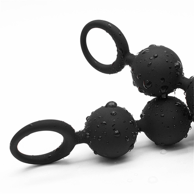 Grandes boules anales pour les perles anales de grand de bout d'hommes de femme silicone de prise avec l'anneau de traction