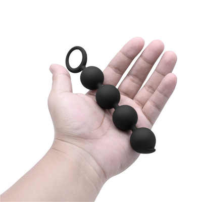 Grandes boules anales pour les perles anales de grand de bout d'hommes de femme silicone de prise avec l'anneau de traction