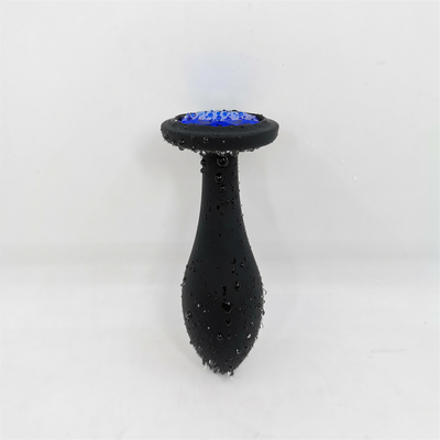 Les jouets de expédition de sodomie de silicone de baisse arrosent l'ensemble anal de prise de Massager de conception de baisse de prise anale noire de bout