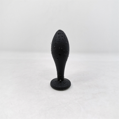 Les jouets de expédition de sodomie de silicone de baisse arrosent l'ensemble anal de prise de Massager de conception de baisse de prise anale noire de bout
