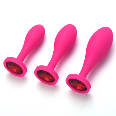 Les jouets de expédition de sodomie de silicone de baisse arrosent l'ensemble anal de prise de Massager de conception de baisse de prise anale noire de bout