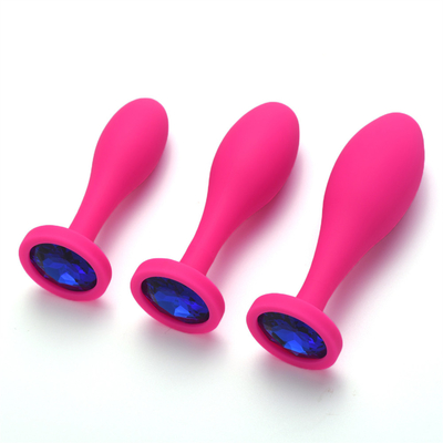 Les jouets de expédition de sodomie de silicone de baisse arrosent l'ensemble anal de prise de Massager de conception de baisse de prise anale noire de bout