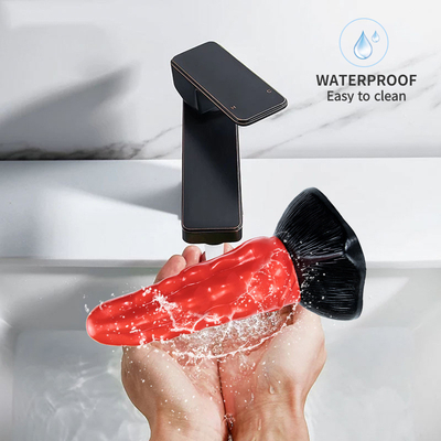 Sexe Chien géant Dildo Dinosaure coloré Écailles Pénis avec tasse d'aspiration Jouets sexuels pour femmes Silicone Grand Pénis Animal énorme Di