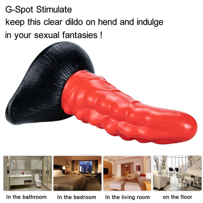 Sexe Chien géant Dildo Dinosaure coloré Écailles Pénis avec tasse d'aspiration Jouets sexuels pour femmes Silicone Grand Pénis Animal énorme Di