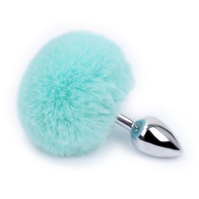 Des jouets sexuels en métal de couleurs variées Plug anal avec queue de lapin