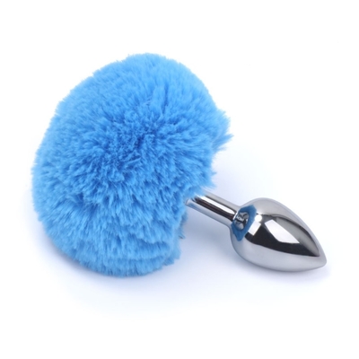 Des jouets sexuels en métal de couleurs variées Plug anal avec queue de lapin