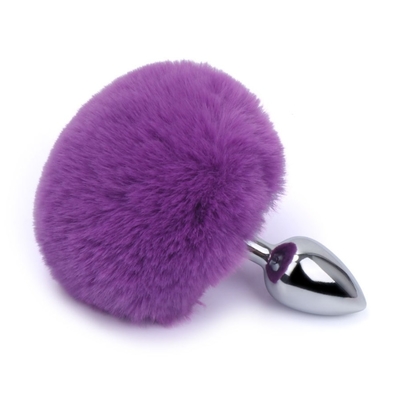 Des jouets sexuels en métal de couleurs variées Plug anal avec queue de lapin