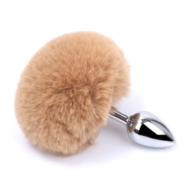 Des jouets sexuels en métal de couleurs variées Plug anal avec queue de lapin