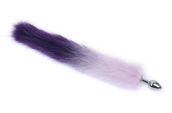 Couleur métallique cul plomb anal insérer queue de renard plomb anal pour femme