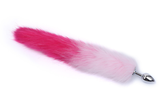 Couleur métallique cul plomb anal insérer queue de renard plomb anal pour femme