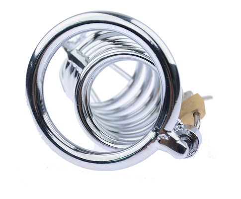 Chasteté métallique Pénis Cock Cage Hommes Bondage Pénis verrouillage Chasteté Temps de retard Cages Appareil Pour Homme