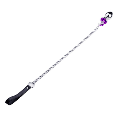 Jouets sexuels anaux Plug Butt en acier inoxydable Crystal 3pcs Set métallique Plug anal avec cloche