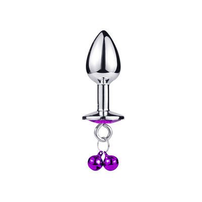 Jouets sexuels anaux Plug Butt en acier inoxydable Crystal 3pcs Set métallique Plug anal avec cloche