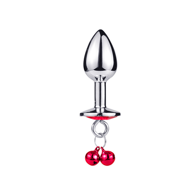 Jouets sexuels anaux Plug Butt en acier inoxydable Crystal 3pcs Set métallique Plug anal avec cloche