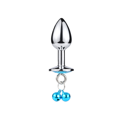 Jouets sexuels anaux Plug Butt en acier inoxydable Crystal 3pcs Set métallique Plug anal avec cloche