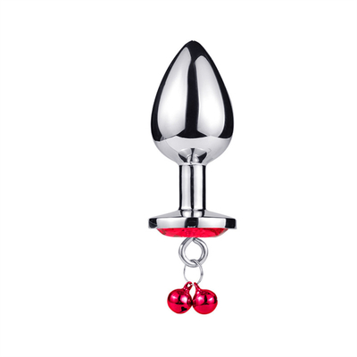 Jouets sexuels anaux Plug Butt en acier inoxydable Crystal 3pcs Set métallique Plug anal avec cloche