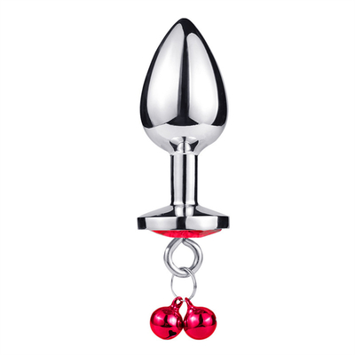 Jouets sexuels anaux Plug Butt en acier inoxydable Crystal 3pcs Set métallique Plug anal avec cloche