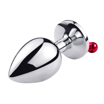 Jouets sexuels anaux Plug Butt en acier inoxydable Crystal 3pcs Set métallique Plug anal avec cloche