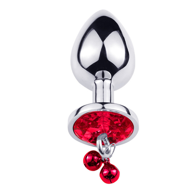 Jouets sexuels anaux Plug Butt en acier inoxydable Crystal 3pcs Set métallique Plug anal avec cloche