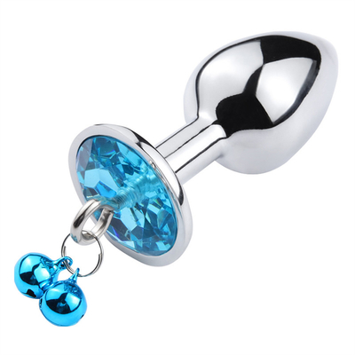 Jouets sexuels anaux Plug Butt en acier inoxydable Crystal 3pcs Set métallique Plug anal avec cloche