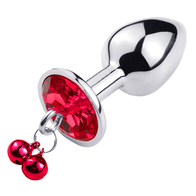 Jouets sexuels anaux Plug Butt en acier inoxydable Crystal 3pcs Set métallique Plug anal avec cloche