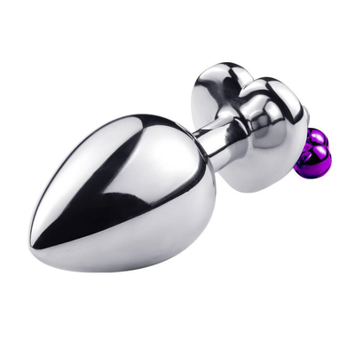 Jouet sexuel anal en forme de cœur en forme de cloche bague fesse boucle avec chaîne métallique pour homme et femme imperméable à l'eau petit poids