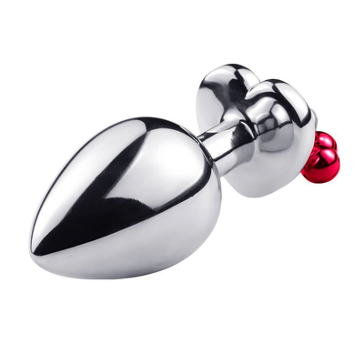 Jouet sexuel anal en forme de cœur en forme de cloche bague fesse boucle avec chaîne métallique pour homme et femme imperméable à l'eau petit poids