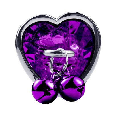 Jouet sexuel anal en forme de cœur en forme de cloche bague fesse boucle avec chaîne métallique pour homme et femme imperméable à l'eau petit poids