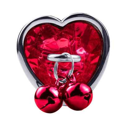 Jouet sexuel anal en forme de cœur en forme de cloche bague fesse boucle avec chaîne métallique pour homme et femme imperméable à l'eau petit poids