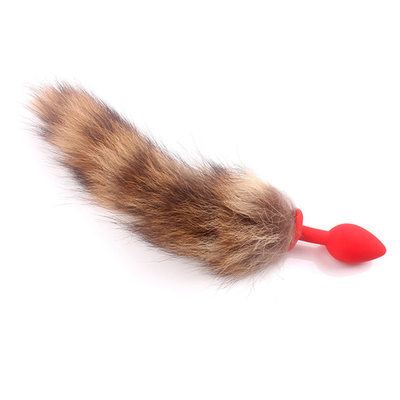 Portables Confortables Jouets anal plugs en silicone queue de renard anal plugs queue jouets anaux femmes
