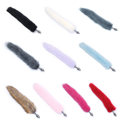 New Style Fox Tail Plug Anal Jouets, Plug Butt Anal, Plug Anal Tail Pour les femmes Fancy Cat Kitty Costume Oreille de fête Capille