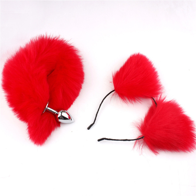 New Style Fox Tail Plug Anal Jouets, Plug Butt Anal, Plug Anal Tail Pour les femmes Fancy Cat Kitty Costume Oreille de fête Capille