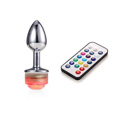 Changement de couleur de l'anus élargissement du cul anal Plug avec télécommande anal Light Up Plug anal Plug avec lumières LED