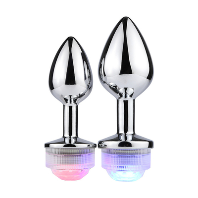 Changement de couleur de l'anus élargissement du cul anal Plug avec télécommande anal Light Up Plug anal Plug avec lumières LED