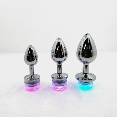 Changement de couleur de l'anus élargissement du cul anal Plug avec télécommande anal Light Up Plug anal Plug avec lumières LED