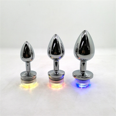 Changement de couleur de l'anus élargissement du cul anal Plug avec télécommande anal Light Up Plug anal Plug avec lumières LED