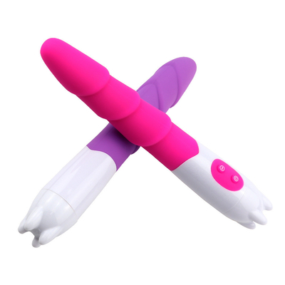 6 vitesses Vibrateur de silicone Jouet sexuel avec batterie Power Power Vibrateur de gode pour femme