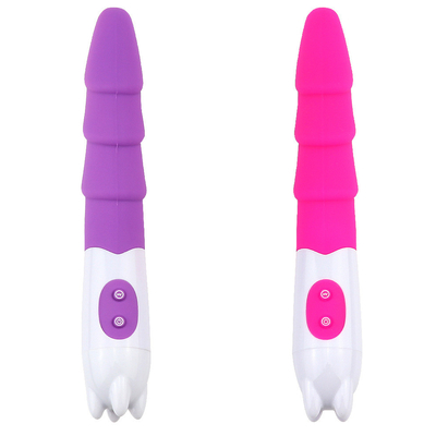 6 vitesses Vibrateur de silicone Jouet sexuel avec batterie Power Power Vibrateur de gode pour femme