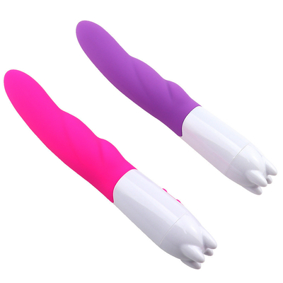 6 vitesses Vibrateur de silicone Jouet sexuel avec batterie Power Power Vibrateur de gode pour femme