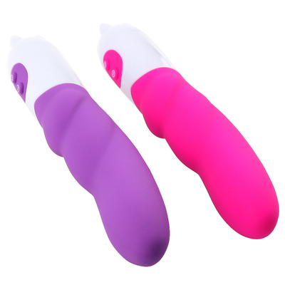 6 vitesses Vibrateur de silicone Jouet sexuel avec batterie Power Power Vibrateur de gode pour femme