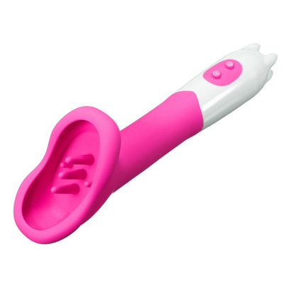 12 vitesses Vibrateur de la langue Stimulateur du clitoris Pompe à chatte Brosse de massage vaginal